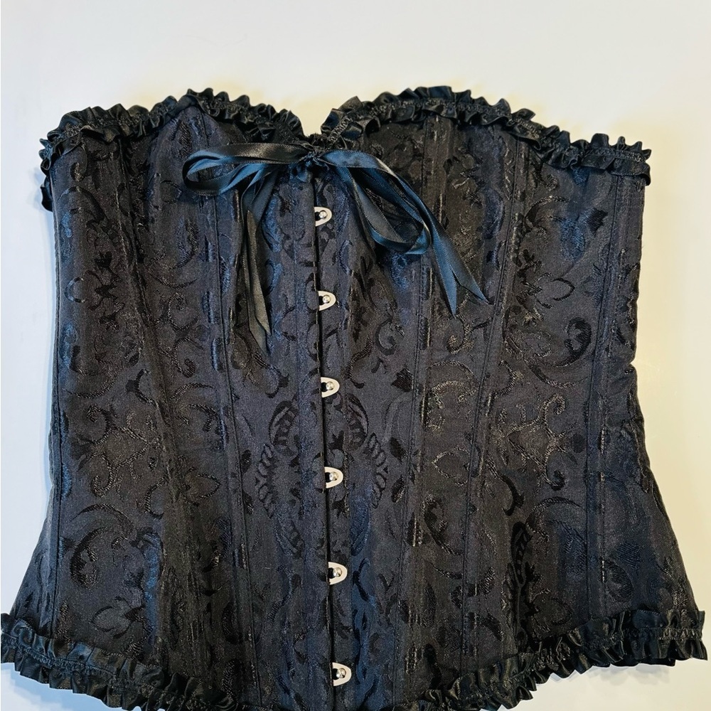 Elegant Black Lace‎ Corset Bra